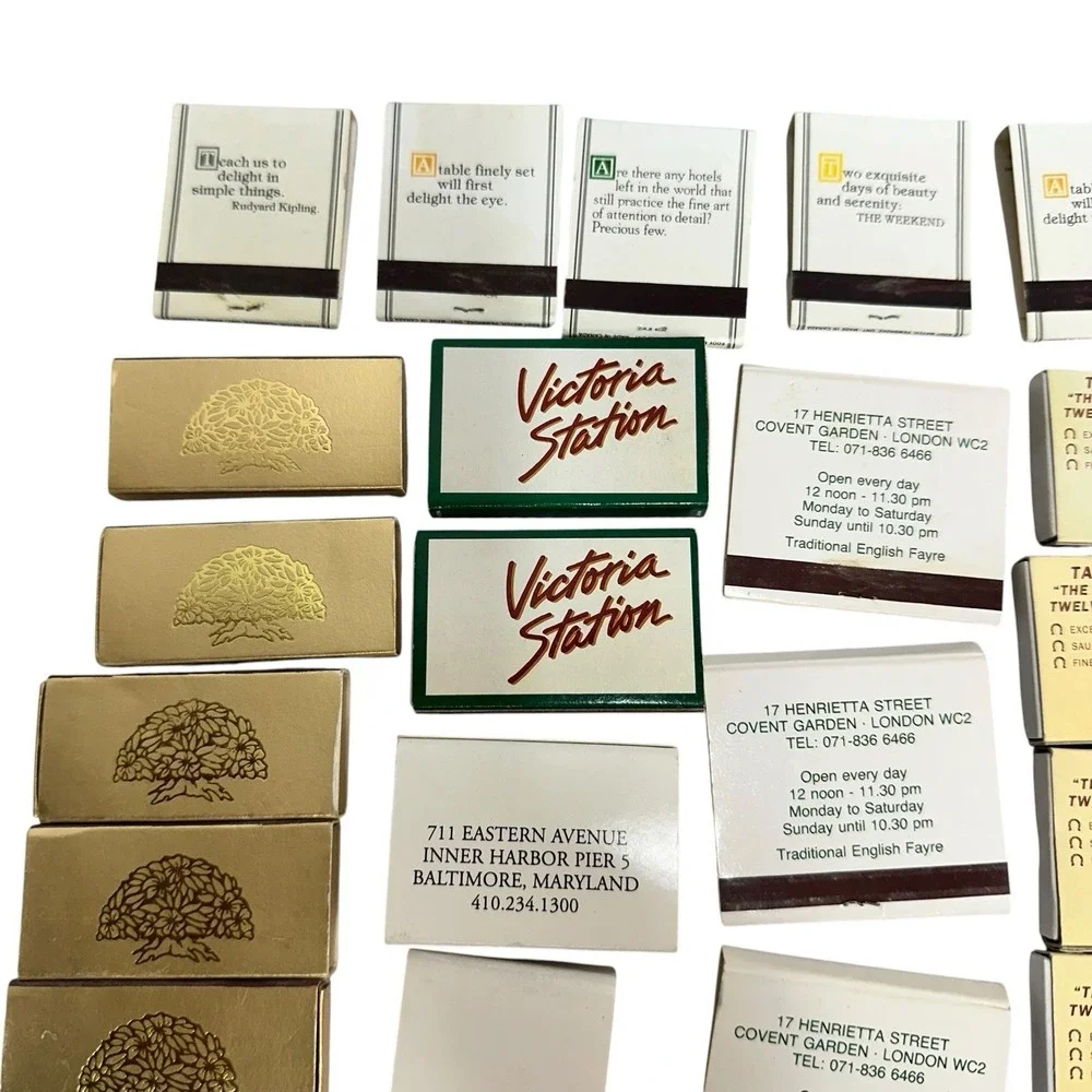 Huge Lot Of 100+ Matchbooks & Boxes From Various locations